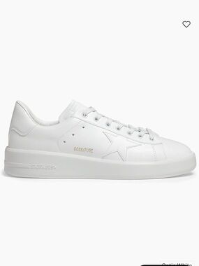 Authentic Golden Goose All White Pure Star Sneakers